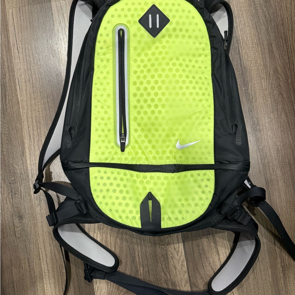 Nike Neon Green and Black Men's Backpack